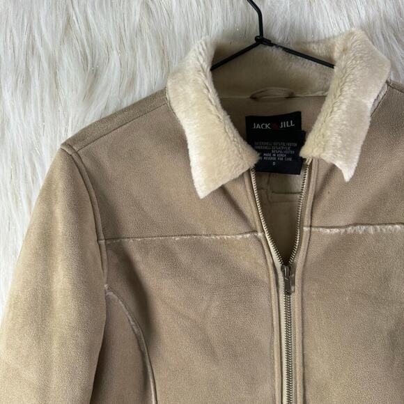 Jack and Jill Women's Brown Pockets Full Zip Collared Long Sleeve Coat Size S - Picture 2 of 9